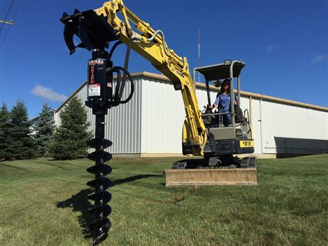 auger on mini excavator|mini excavator auger attachments sale.